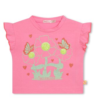 Billieblush Baby Tshirt Roze Met Bloemen