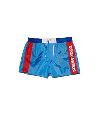 Dsquared Zwembroek Lichtblauw En Rood