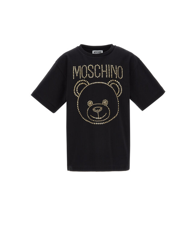 Moschino Maxi Tshirt Zwart Gouden steentjes