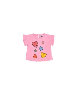 Moschino Baby Tshirtje Roze Met Hartjes