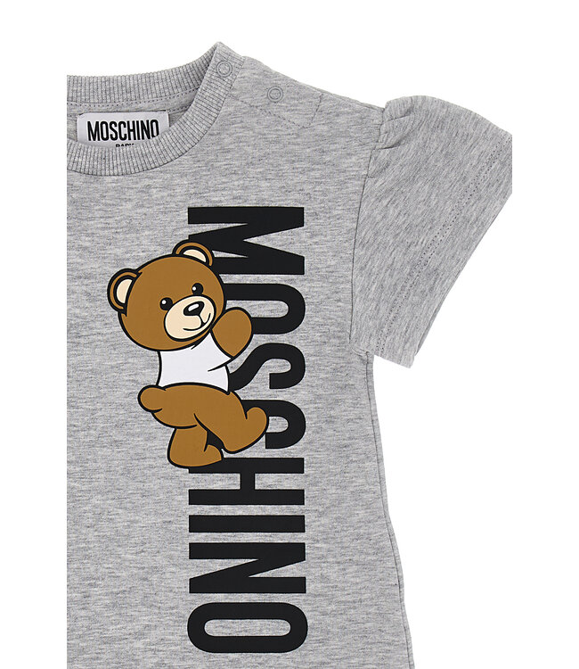 Moschino Grijs Jurkje Met Beer