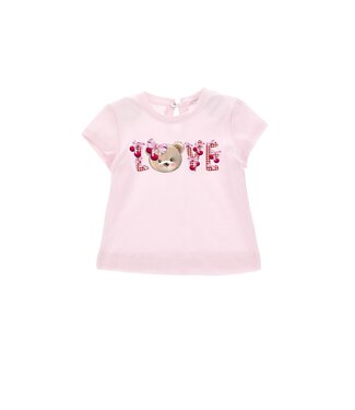 Monnalisa Baby Tshirt Roze Love