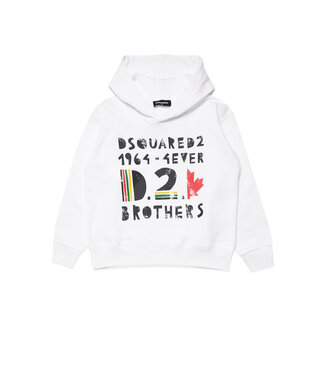 Dsquared Hoodie Wit 4 Ever