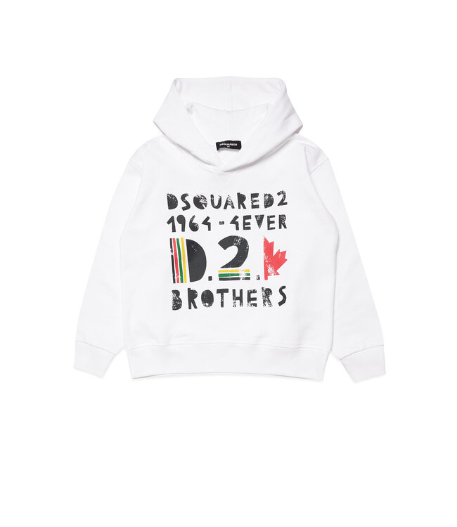 Dsquared Hoodie Wit 4 Ever