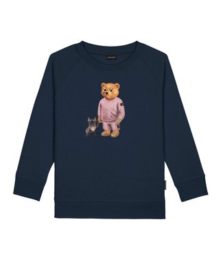 Honeygang Sweater Franse Bulldog Navy