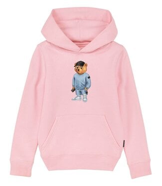 Honeygang Hoodie Roze Lichtblauwe Beer