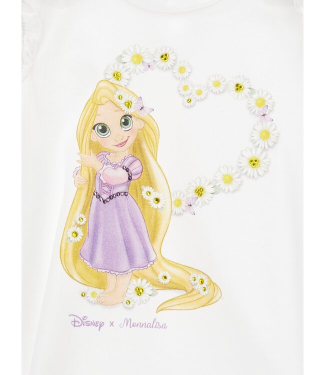 Monnalisa Baby Tshirtje Rapunzel Hartje