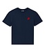 Vilebrequin Tshirt Donkerblauw Logo Rood