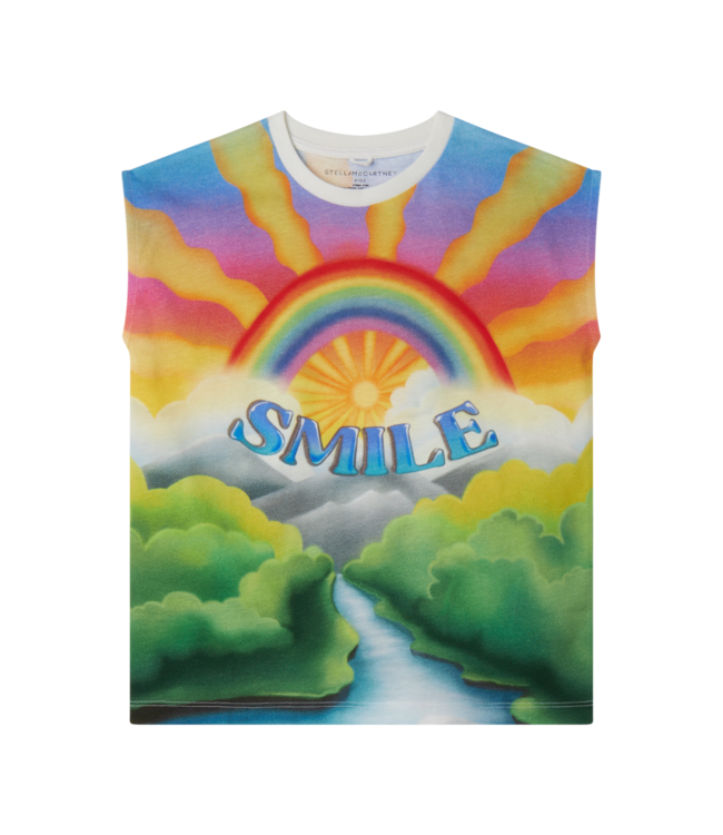 Stella Mccartney Tshirt Rainbow Smile