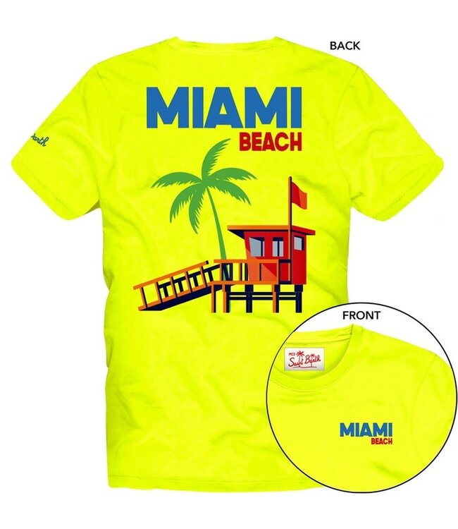 Saint Barth Tshirt Geel Miami Beach