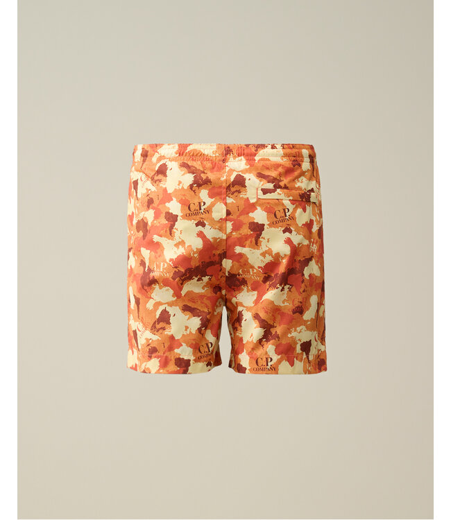 C.P Company Zwembroek World Map Oranje