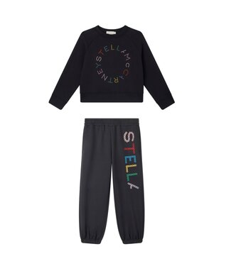 Stella Mccartney Joggingpak Zwart gekleurde letters