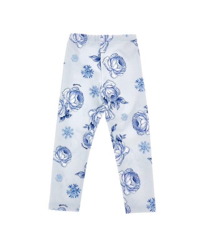 Monnalisa Legging lichtblauw rozen