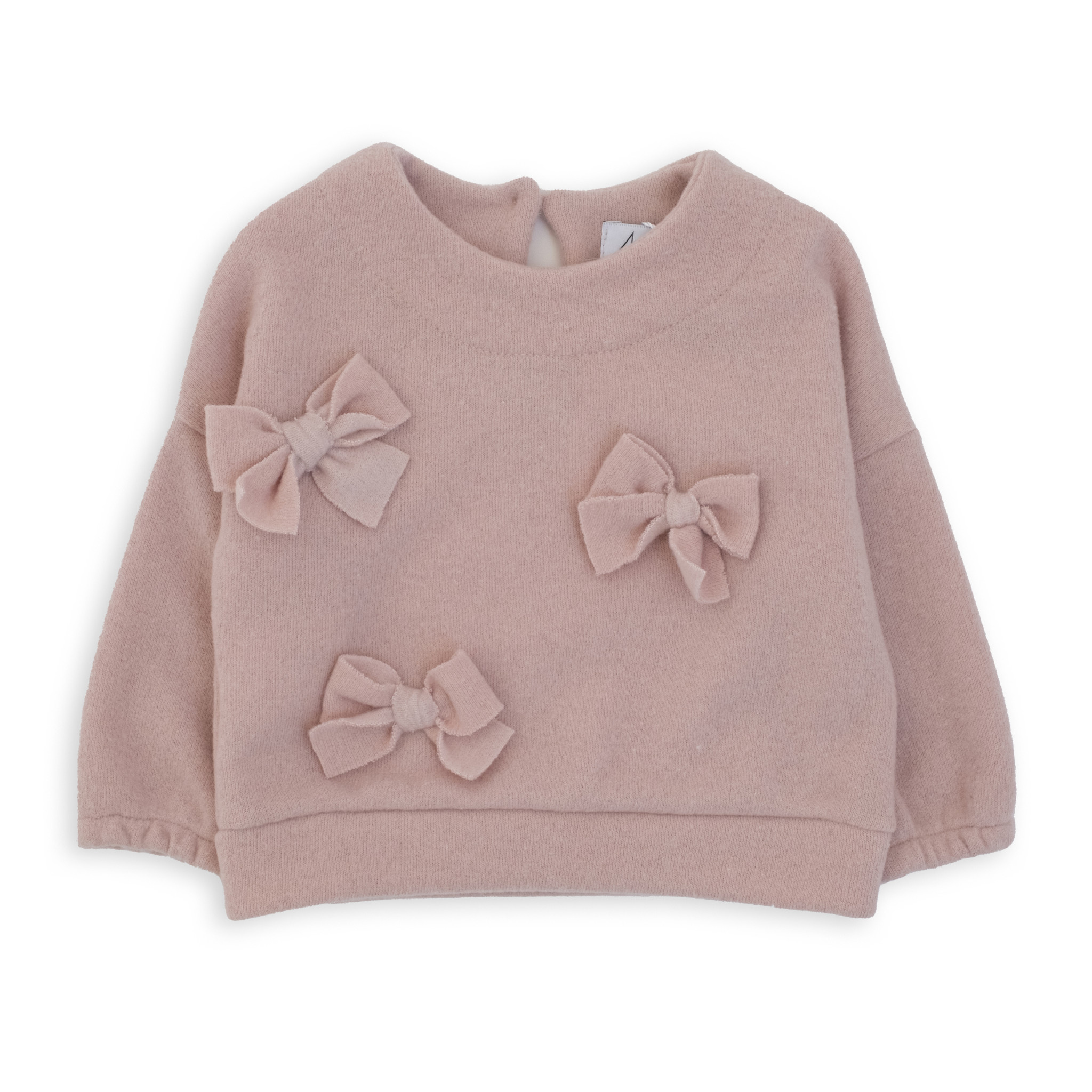 Sweater Lichtroze Met Strikjes