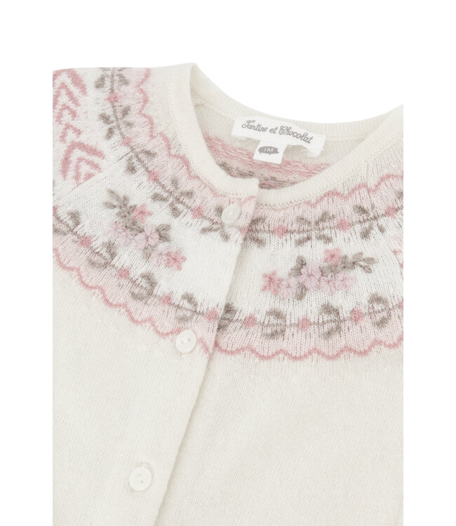 Tartine et Chocolat Baby Boxpakje Wit Met Print