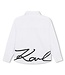 Karl Lagerfeld Blouse Wit initiaal kraag