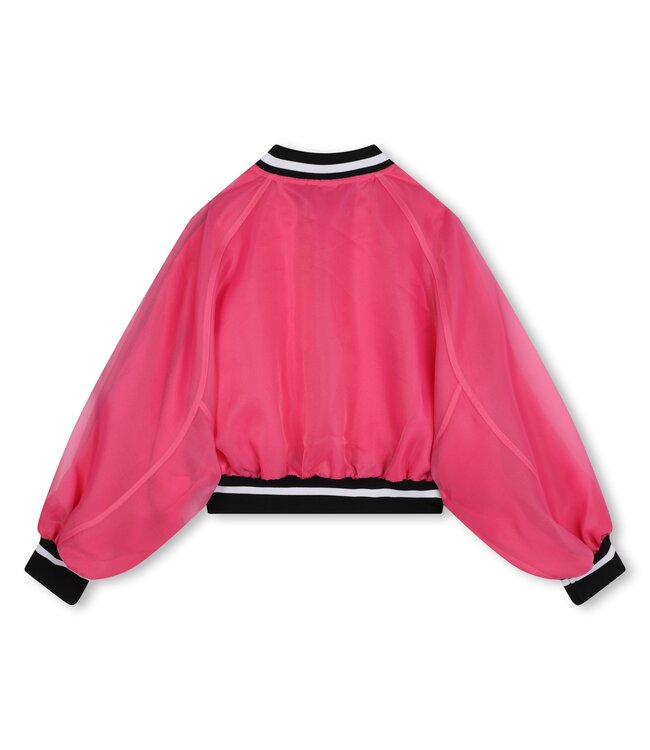 Karl Lagerfeld Vest Bomber Donkerroze