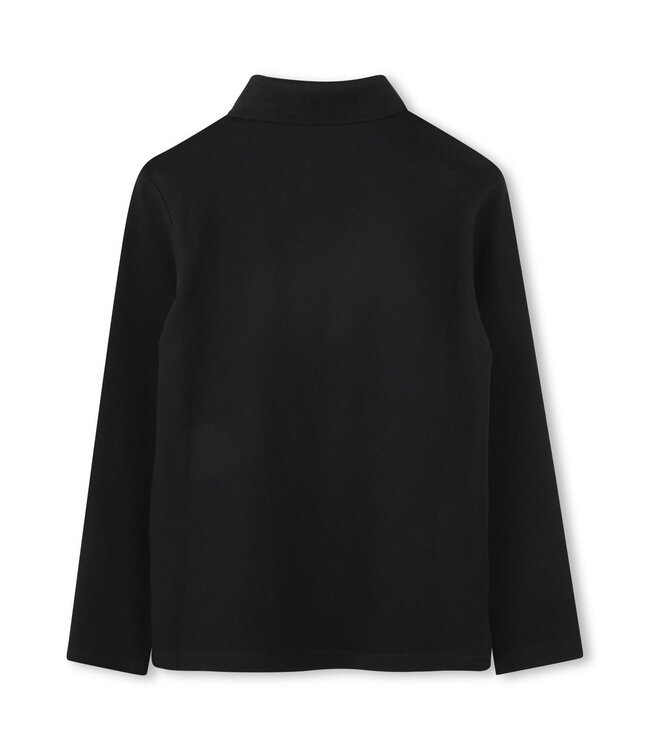 Boss Polo Lange Mouw Zwart