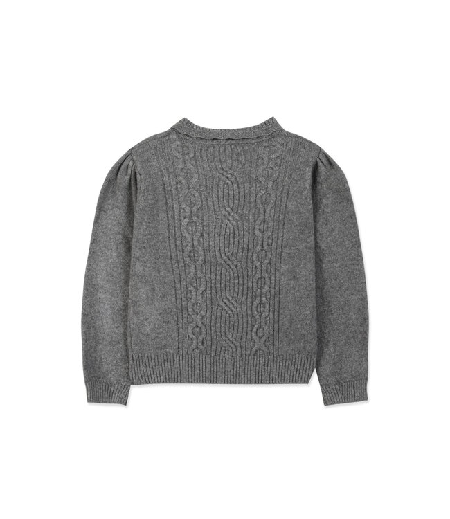 Tartine et Chocolat Gebreide Trui Grijs