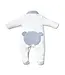 First First Bjorn Rompersuit Teddy Backside Whi/Azu