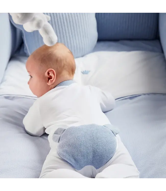 First First Bjorn Rompersuit Teddy Backside Whi/Azu