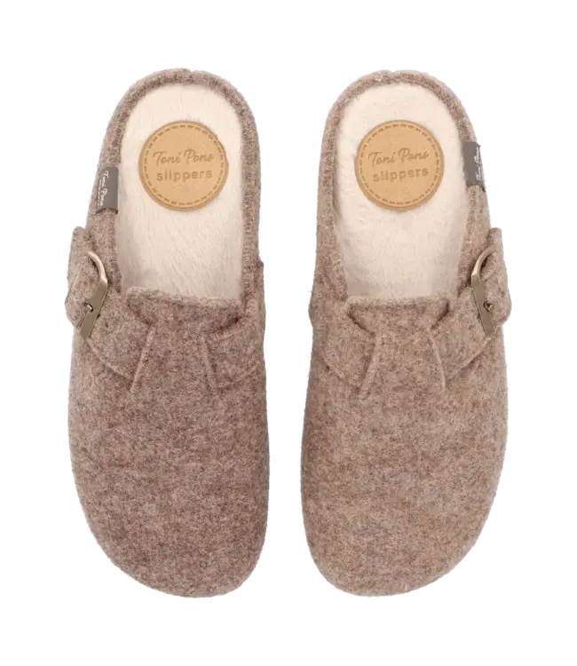 Toni Pons Pantoffels MIMA -FP VILT Taupe