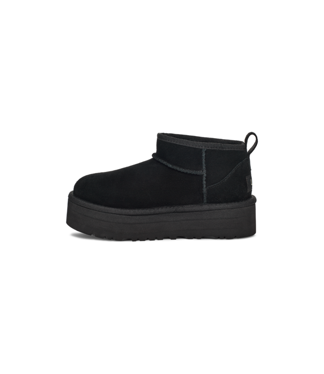 UGG KIDS CLASSIC ULTRA MINI PLATFORM ZWART