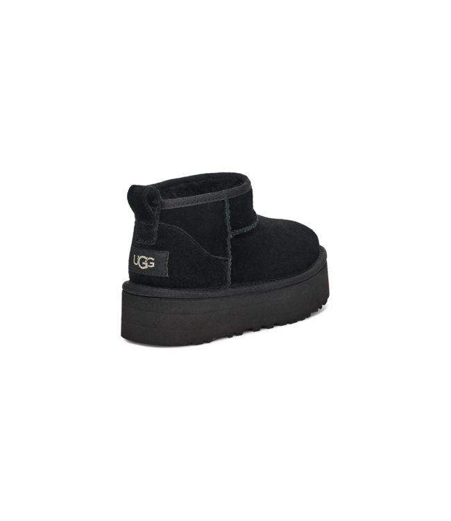 UGG KIDS CLASSIC ULTRA MINI PLATFORM ZWART