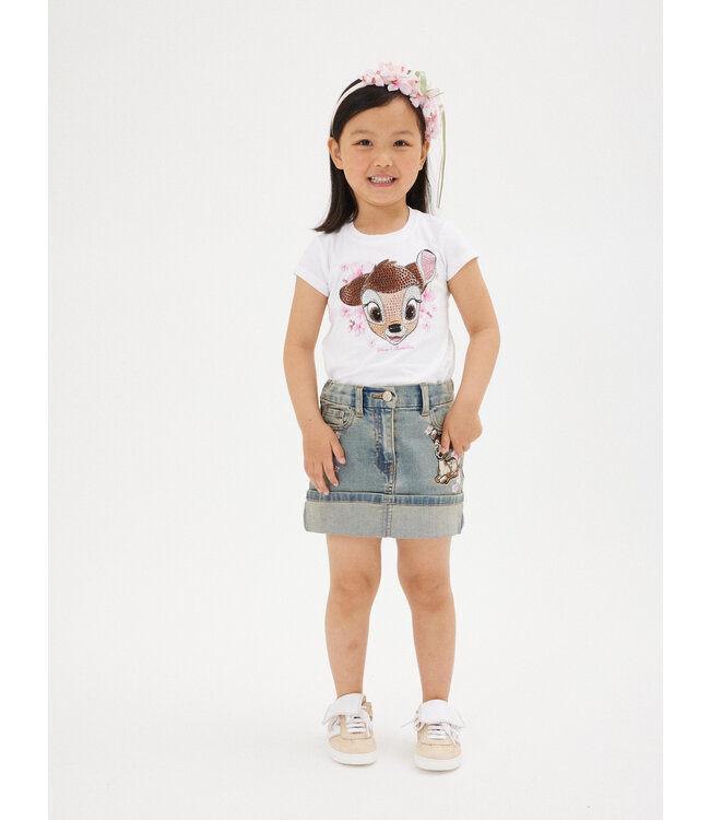 Monnalisa Denim Rokje Bambi