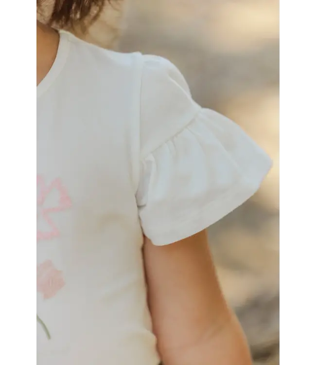 Tartine et Chocolat T-Shirt Bloemen Geborduurd