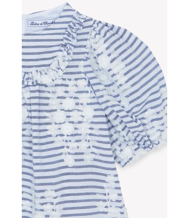 Tartine et Chocolat Tuniek Donkerblauw/Ecru