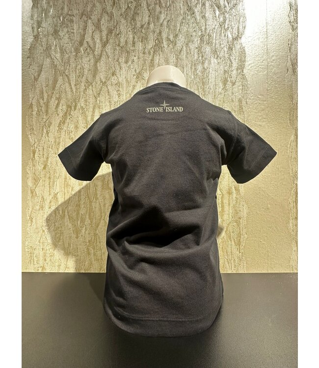 Stone Island SS T-SHIRT BLACK FRONT PRINT