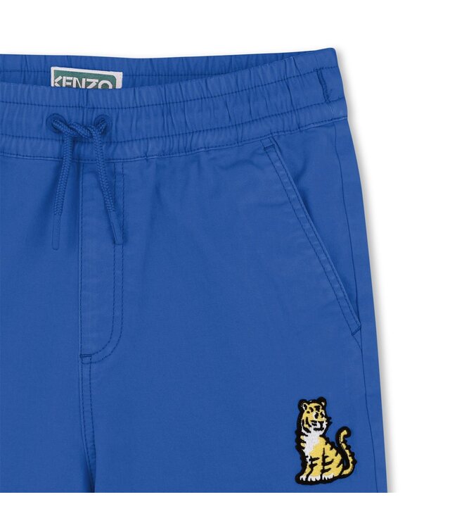 KENZO Korte Broek Kobalt Blauw Tijger