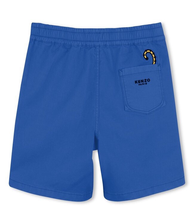 KENZO Korte Broek Kobalt Blauw Tijger