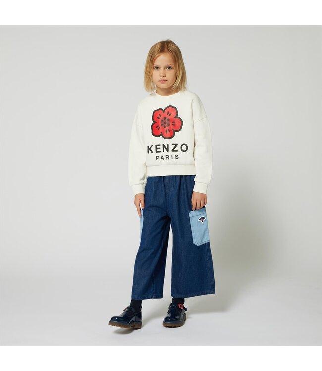 KENZO Sweater Wit Kenzo Bloem