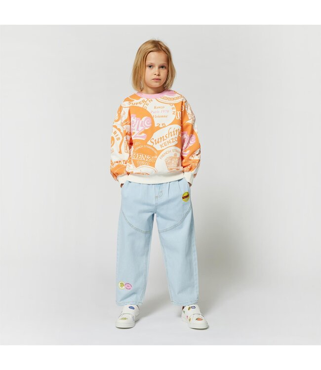 KENZO Sweater Kenzo Print  Roze/Oranje