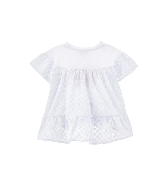 Monnalisa 2 Delige Set Maxi T-Shirt met Fietsbroekje Panterprint