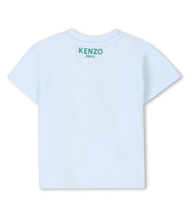 KENZO Baby T-Shirt Lichtblauw Squeeze Me
