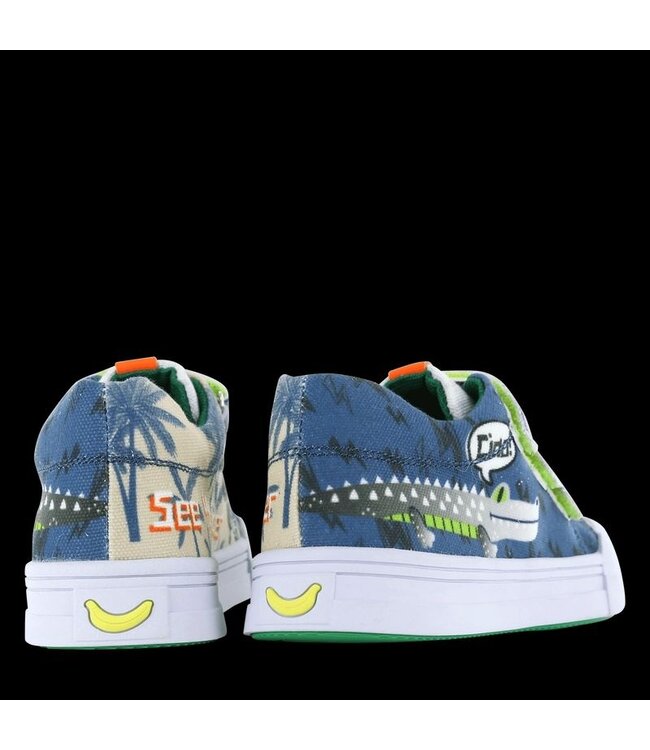 SHOESME Sneaker Go Bananas  Klittenband - Krokodil