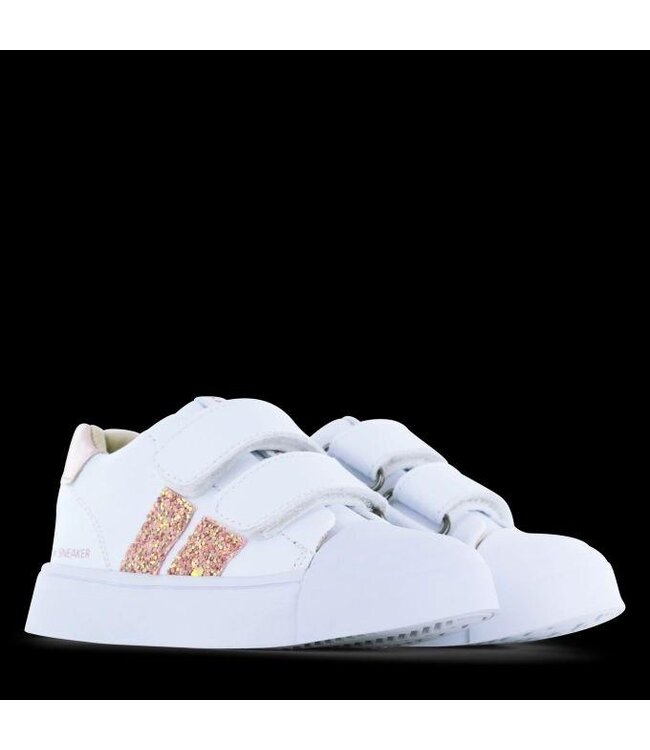 SHOESME Sneaker Shoesme Wit met Roze glitters