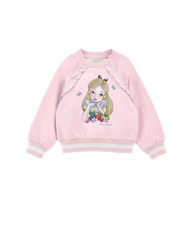 Monnalisa Joggingpak Alice in Wonderland Roze