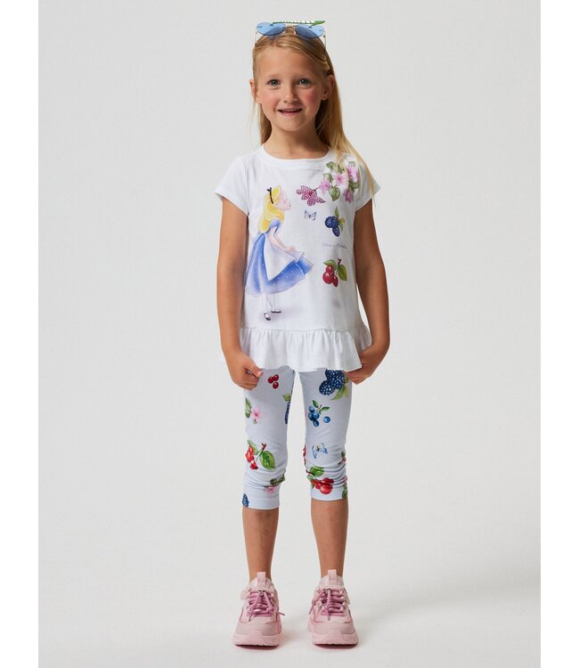 Monnalisa Maxi Shirt + Legging Kersen/Vlinders