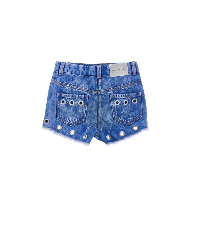 Monnalisa Denim Short met ringen
