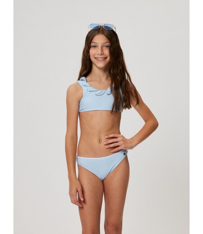 Monnalisa Bikini Lichtblauw met ringen