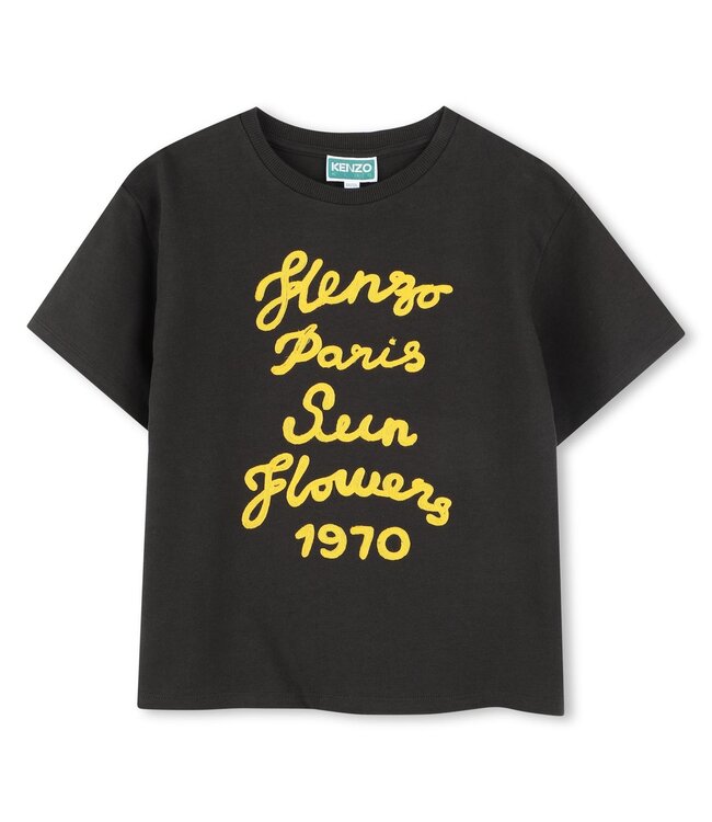 KENZO T-Shirt Kenzo Paris Sunflowers Zwart
