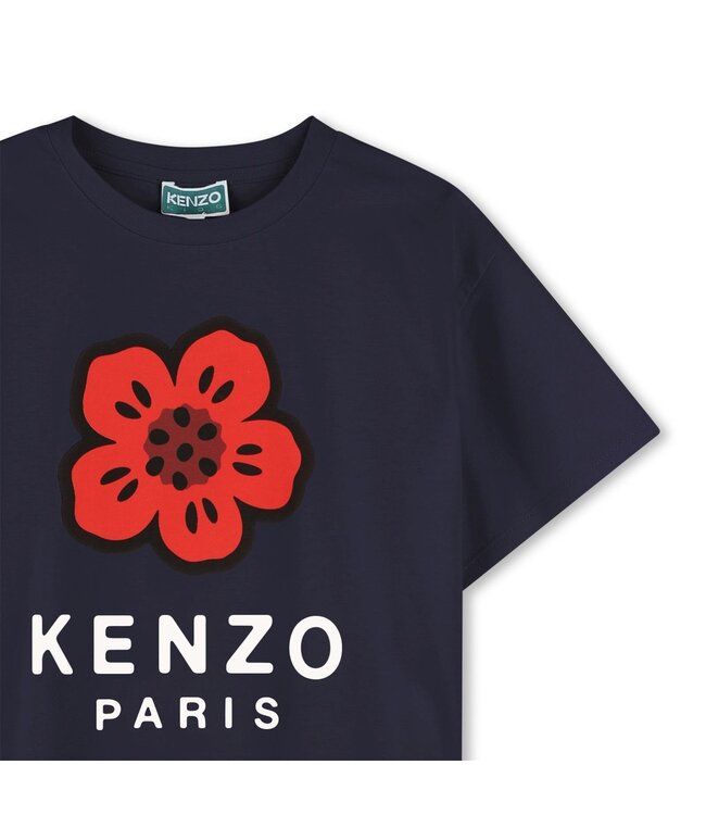 KENZO T-Shirt Kenzo Bloem Donkerblauw