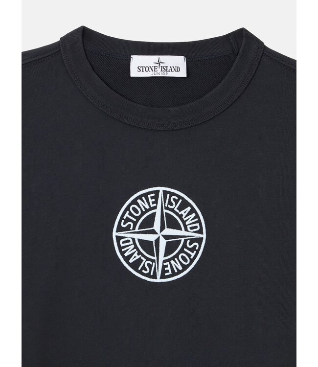 Stone Island FELPA SWEATER NAVY BLUE ROND LOGO