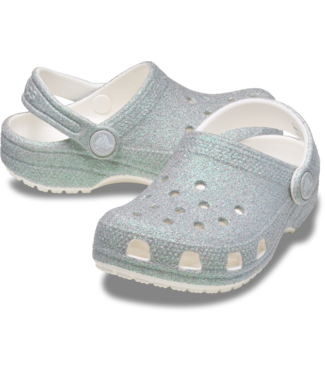 Crocs Classic Iridescent Glitter CgT White