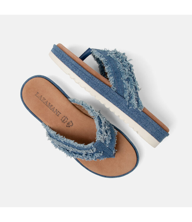 Lazamani Erlina Dames Slippers Denim