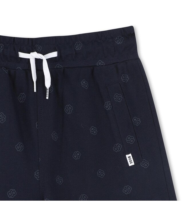 Boss Korte Broek Donkerblauw met logo